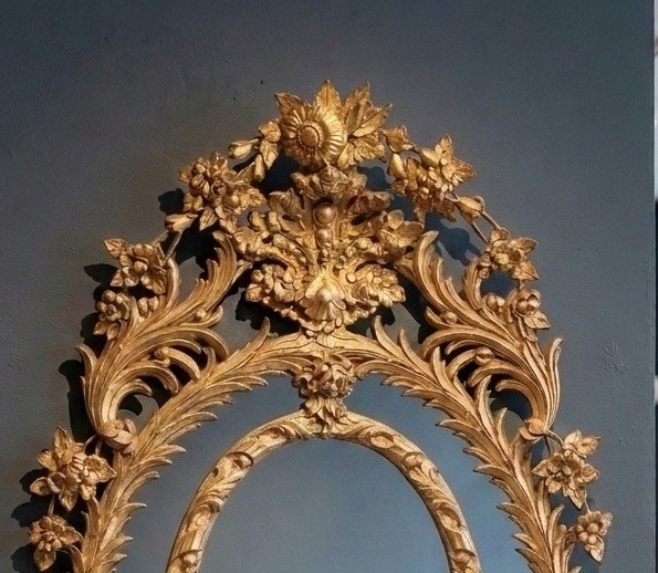 important et spectaculaire miroir ou glace bois doré et stuc ep. Napoléon III napoleon 3 boulle-photo-2