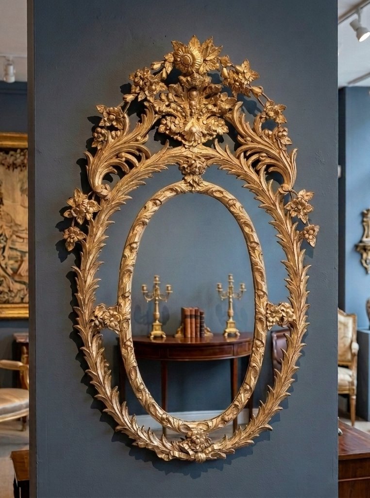 important et spectaculaire miroir ou glace bois doré et stuc ep. Napoléon III napoleon 3 boulle