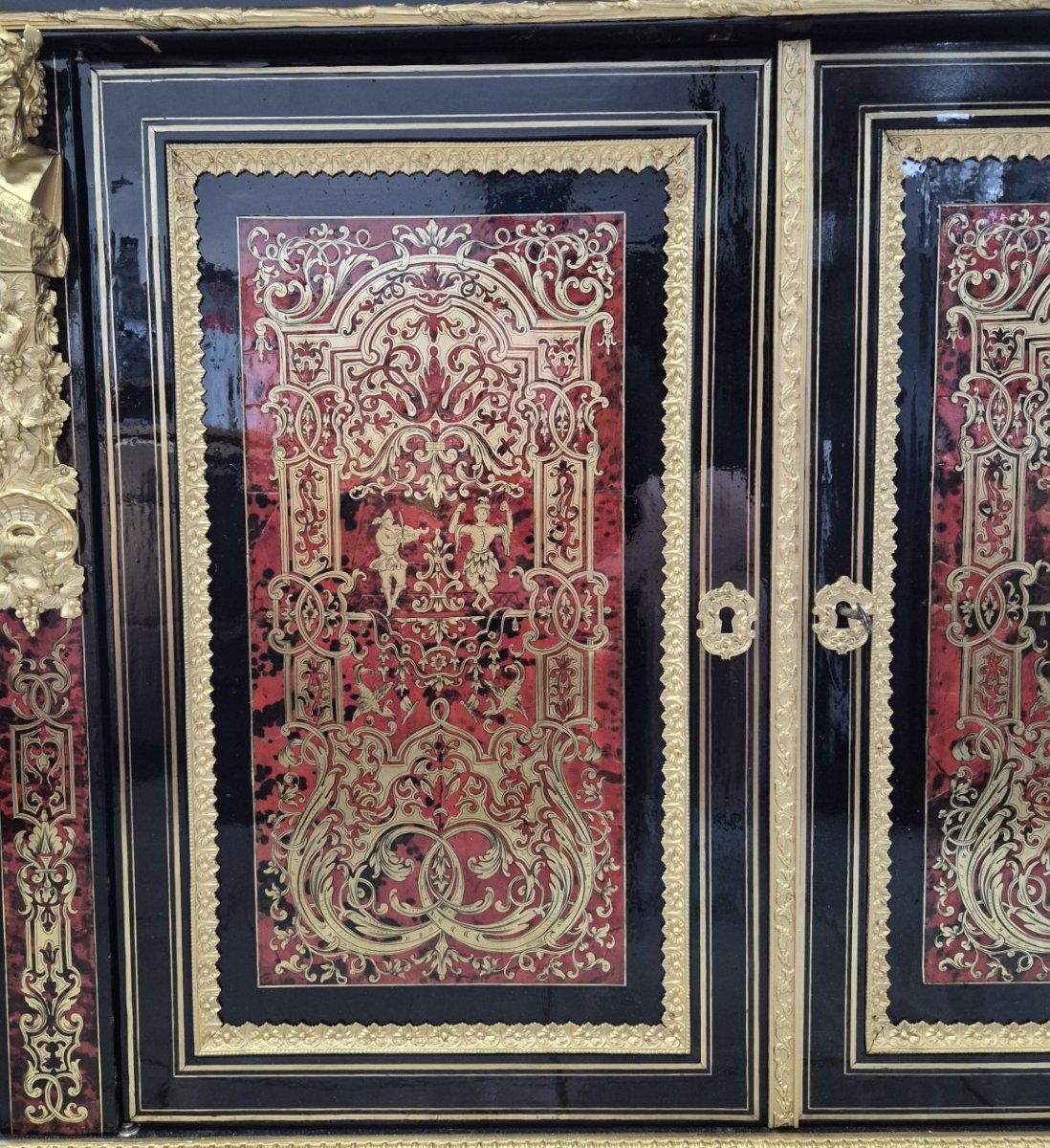 Two-door Sideboard With Boulle Marquetry, Stamped "diehl," From The Napoleon III Era-photo-8