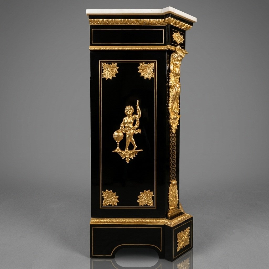 Large Three-door Napoleon III Sideboard With Boulle Marquetry-photo-1