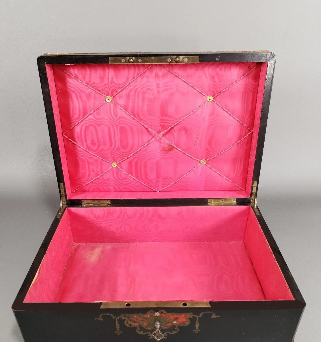 grand coffret d'apparat en marqueterie boulle époque Napoléon III napoleon 3-photo-4