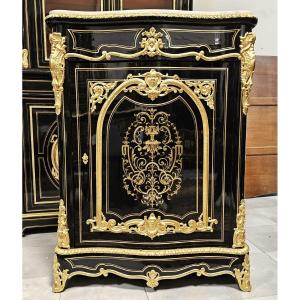 Support Cabinet In Boule Marquetry Napoleon III Period Napoleon 3