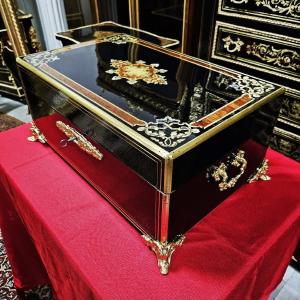 Very Large Box Or Box In Boulle Marquetry Napoleon III Period Napoleon 3