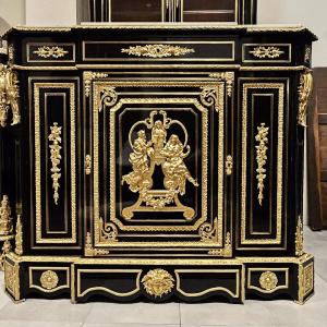Large Sleeping Unit In Boulle Marquetry Attributed To Béfort Napoleon III Period Napoleon 3
