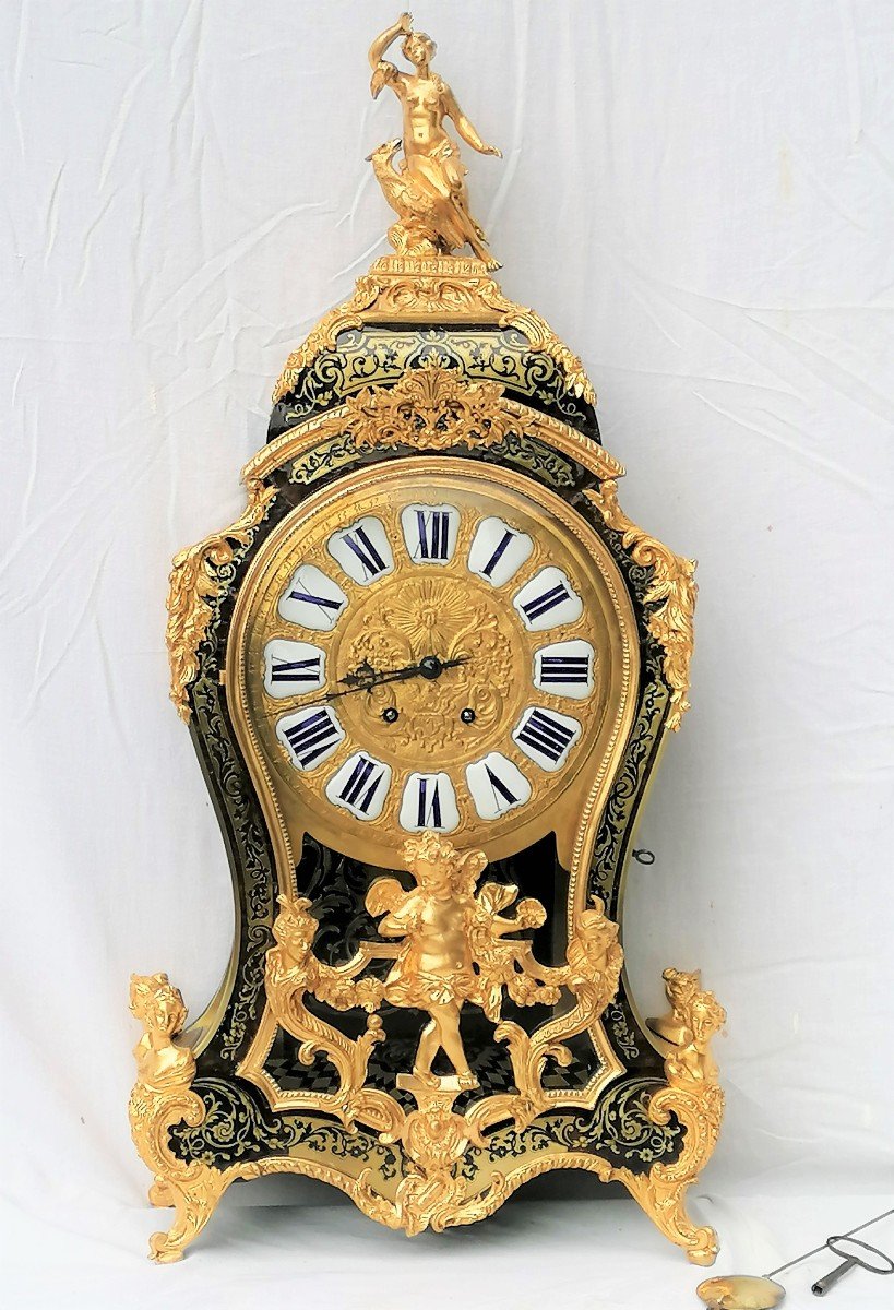 Grand Cartel Style Louis XV Marqueterie Boulle Napoleon Napoléon III   92 Cm