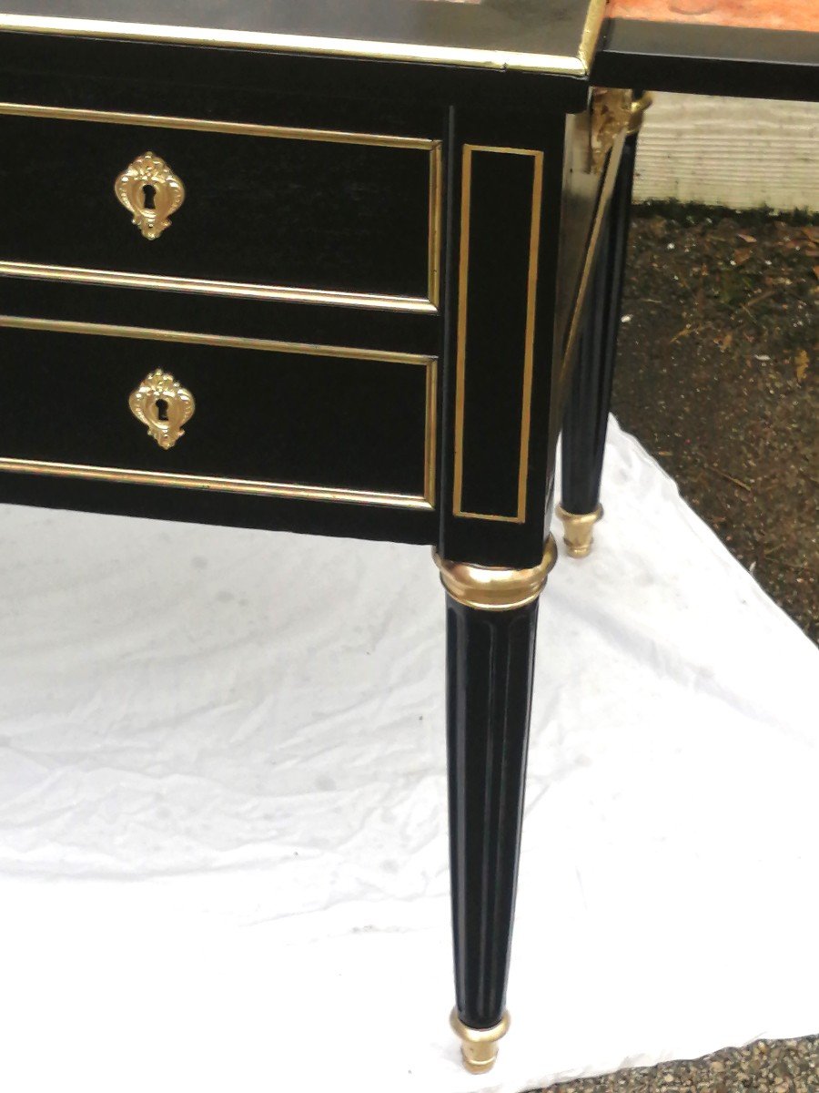 Louis XVI Period Boulle Bronze Pull-out Minister's Desk-photo-2
