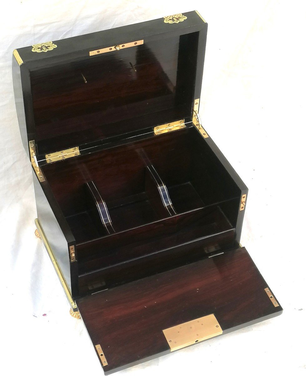Coffret à Parfum Marqueterie Boulle Napoléon Napoleon III-photo-2