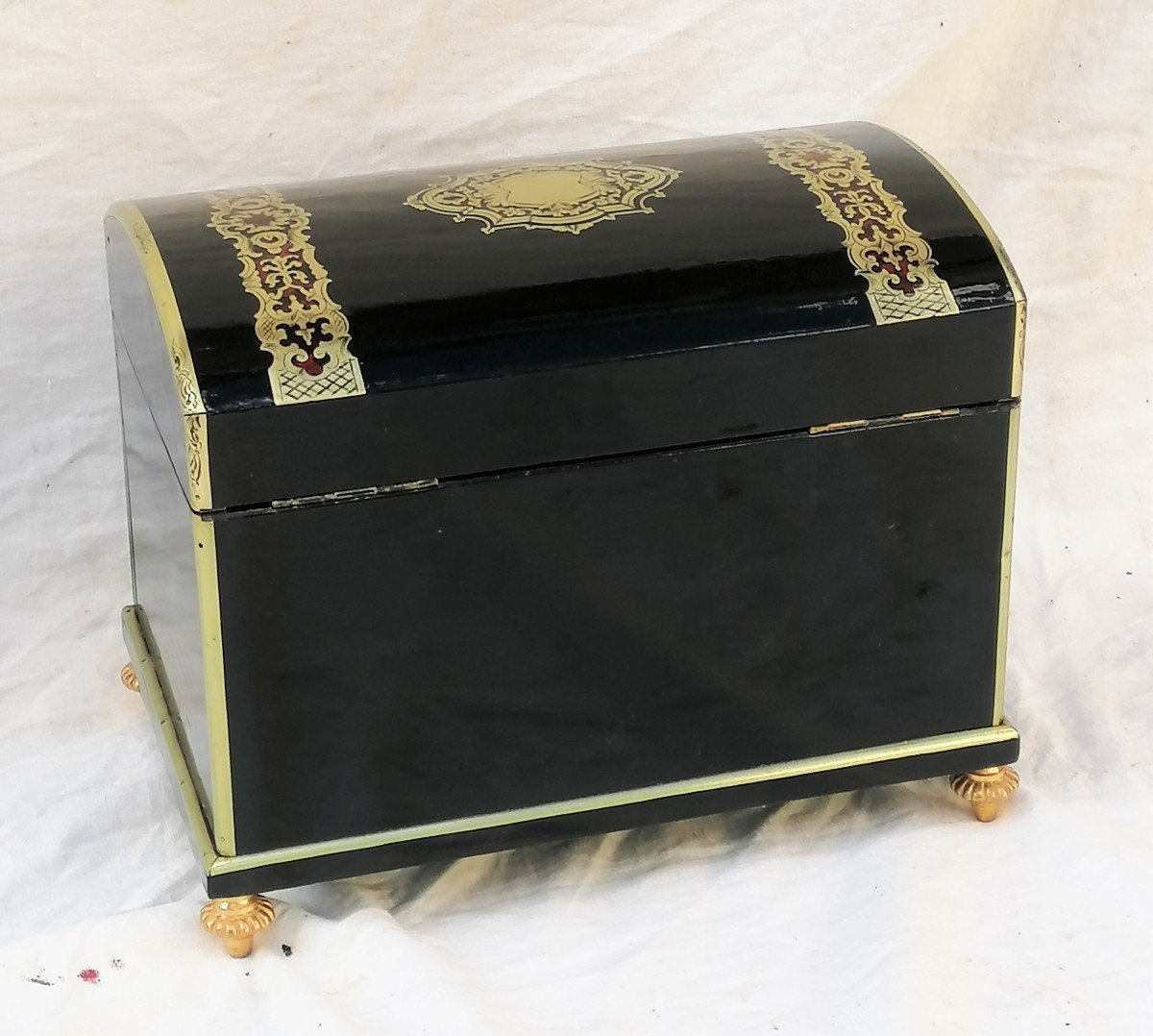 Coffret à Parfum Marqueterie Boulle Napoléon Napoleon III-photo-3