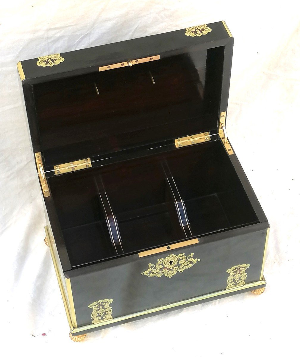 Coffret à Parfum Marqueterie Boulle Napoléon Napoleon III-photo-4