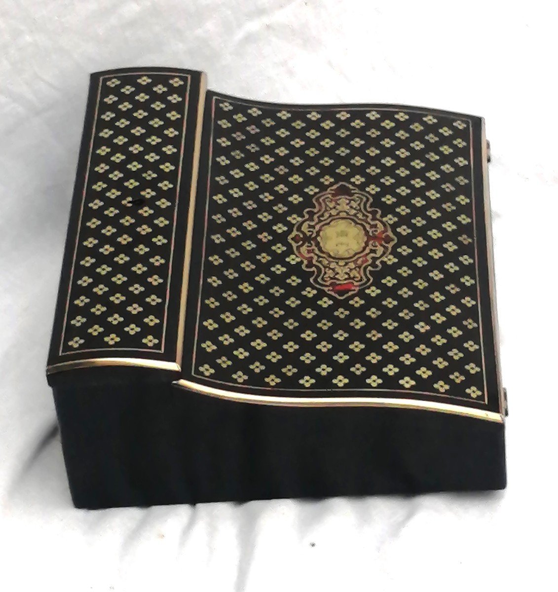 Ecritoire de voyage en marqueterie Boulle à la reine Napoléon Napoleon III-photo-2