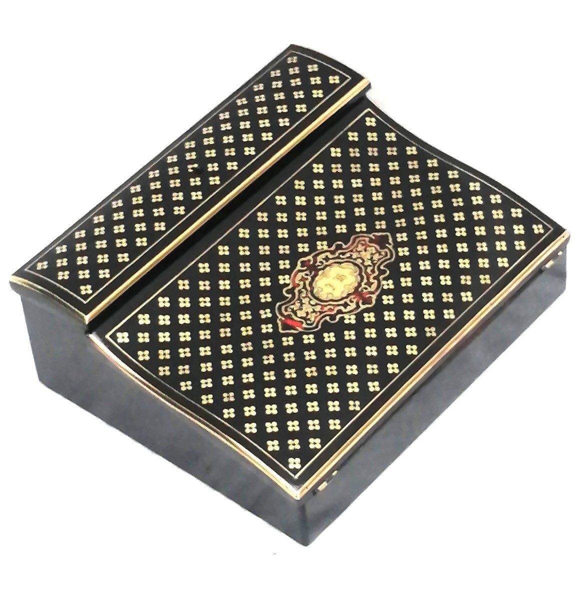 Ecritoire de voyage en marqueterie Boulle à la reine Napoléon Napoleon III