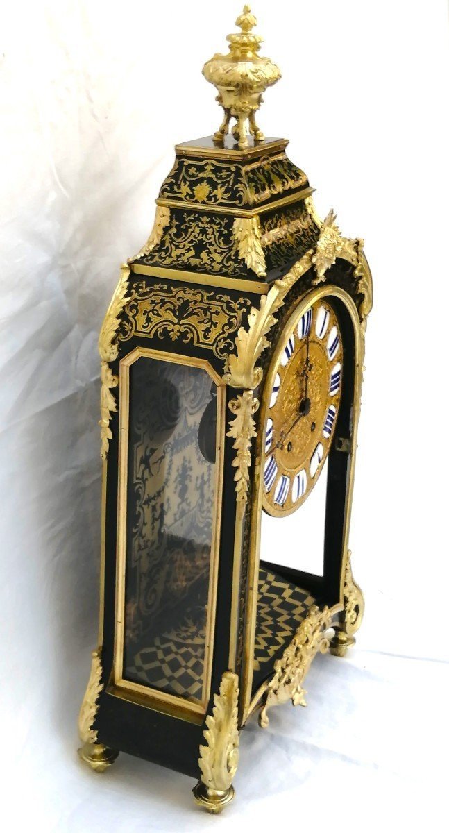 Cartel horloge marqueterie Boulle  style régence Napoléon Napoleon III-photo-2