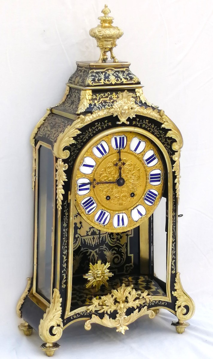Large Napoleon 3 Regency Boulle Marquetry Cartel