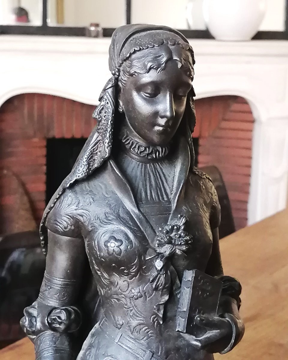 Woman In Patinated Bronze, Napoleon III Period