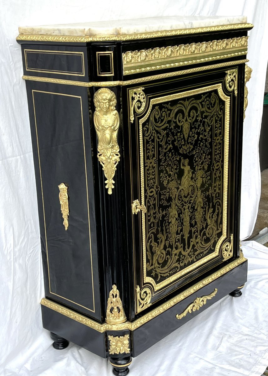 Napoleon 3 Befort Jeune Boulle Marquetry Sideboard-photo-2