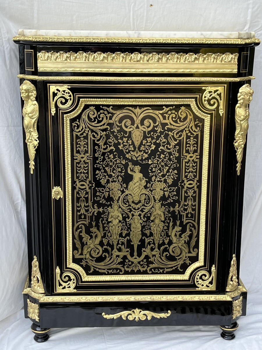 Napoleon 3 Befort Jeune Boulle Marquetry Sideboard