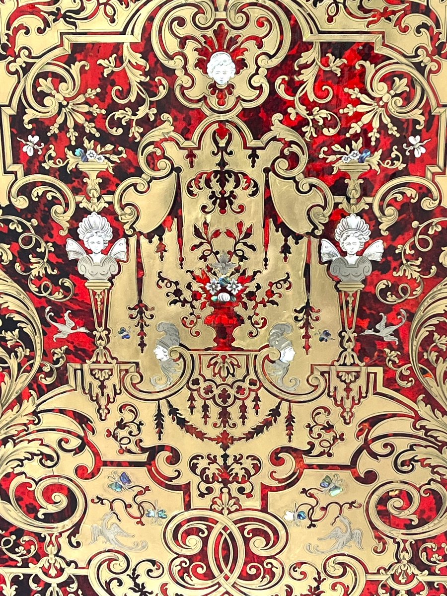 Napoleon 3 Boulle Marquetry Sideboard By Hippolyte Pretot-photo-2