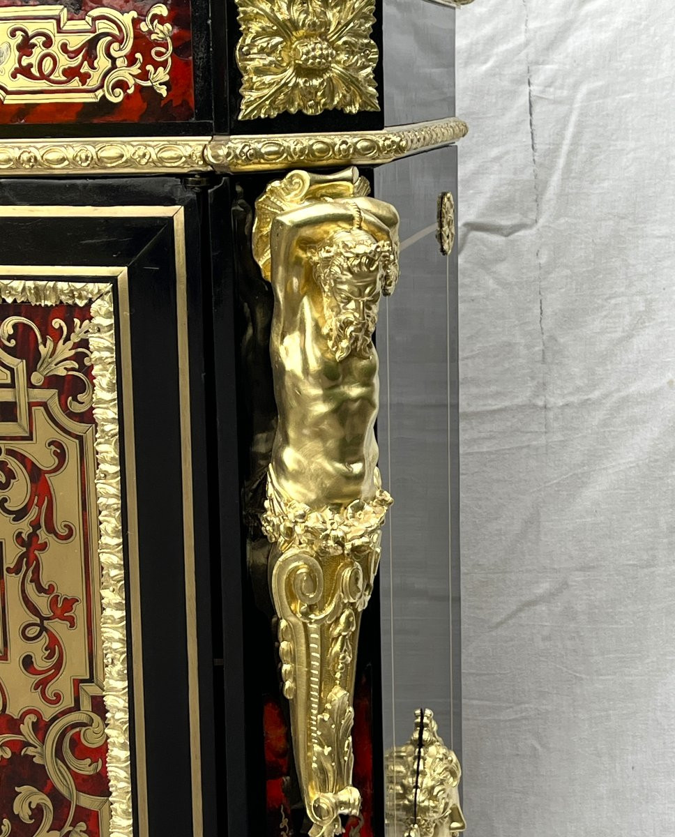 Napoleon 3 Boulle Marquetry Sideboard By Hippolyte Pretot-photo-1