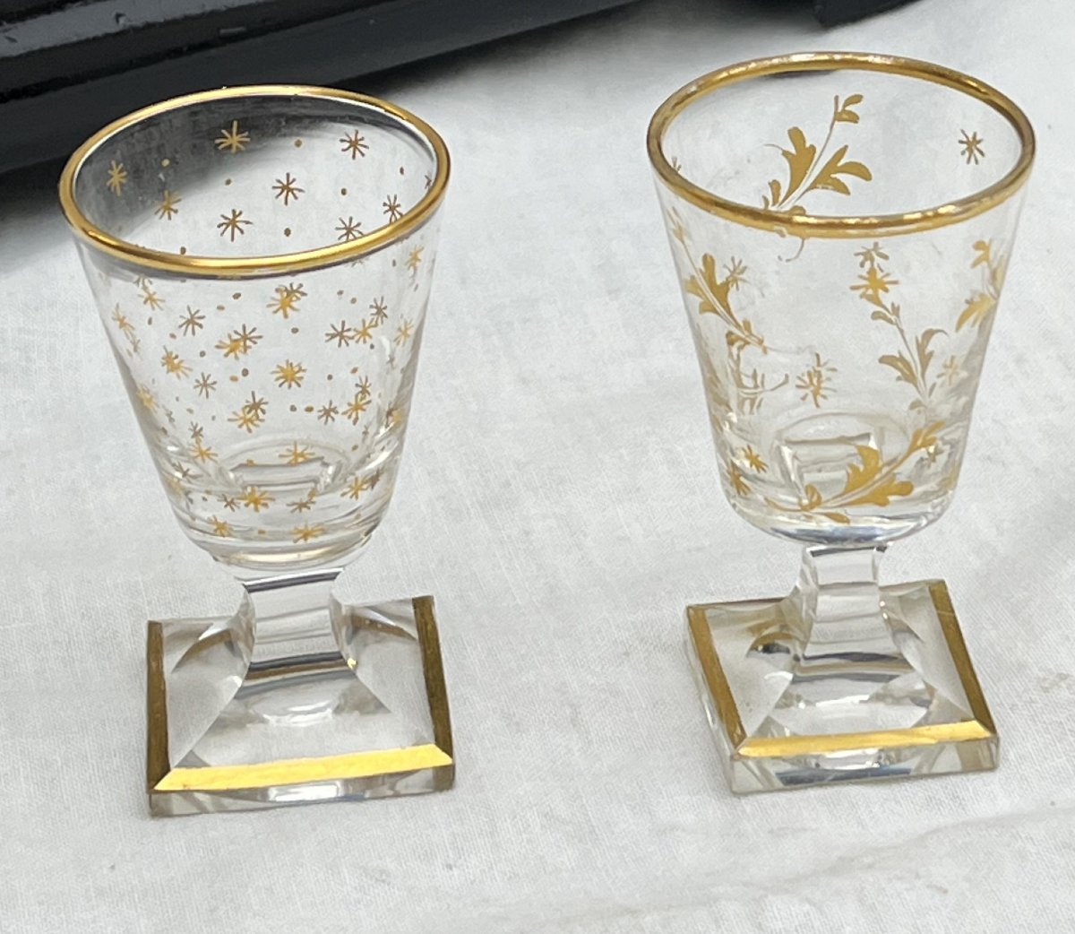 Grande cave à liqueur baccarat marqueterie Boulle Napoleon 3-photo-2