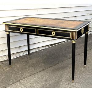 Bureau de style Louis XVI bronze cuir Boulle Napoleon 3