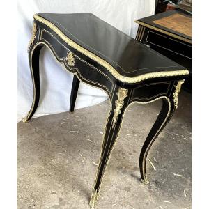 console table marqueterie Boulle bronze Napoléon 3