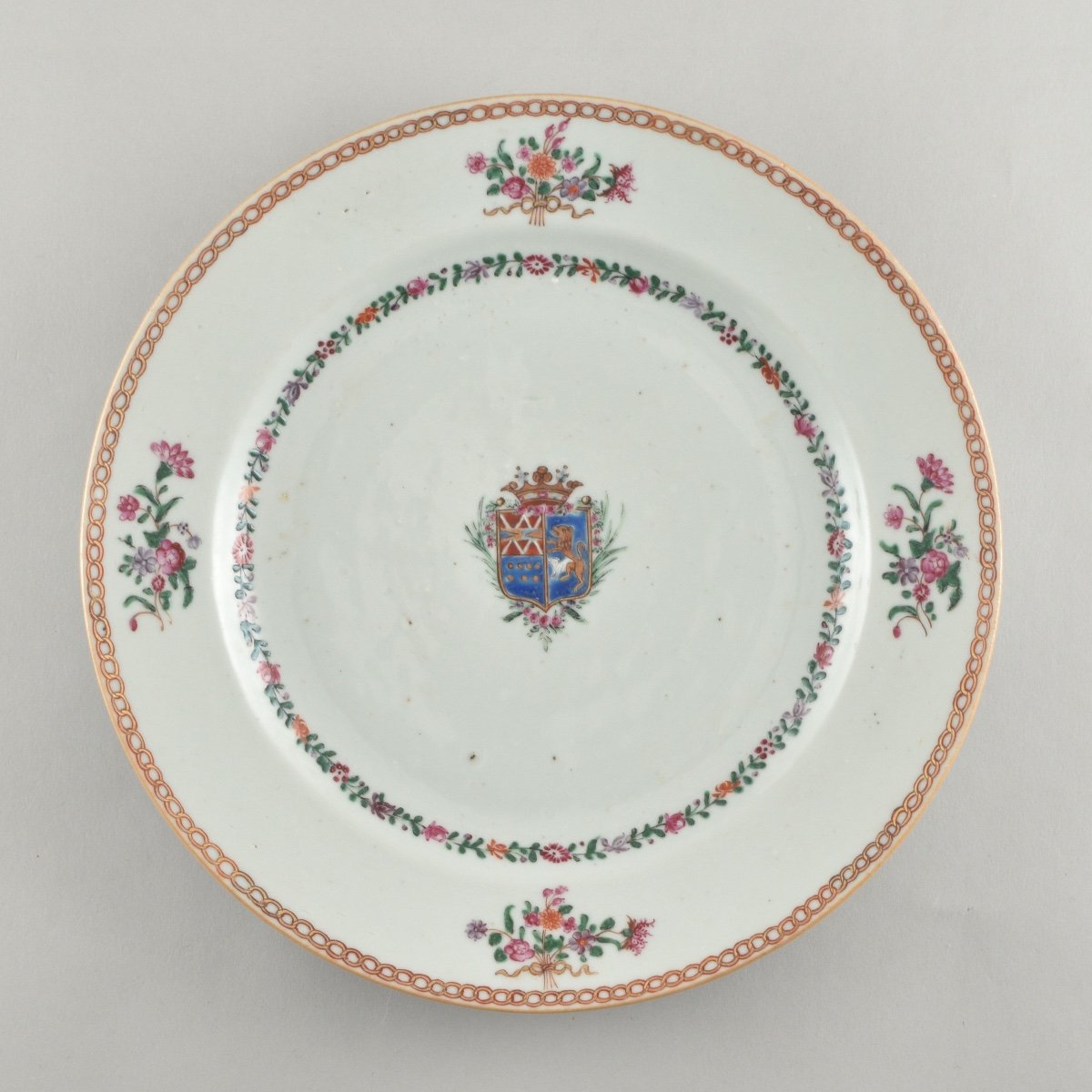 Five Chinese Export Porcelain Plates  (de Loynes - Nantes). Qianlong Period-photo-4