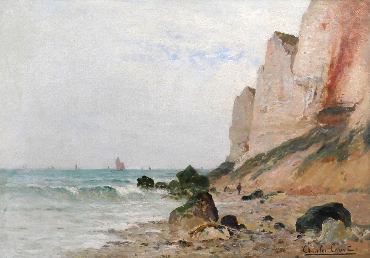 Charles Emile Canet 1865-? Cape Gris-nez (pas-de-calais), Painting, Seascape