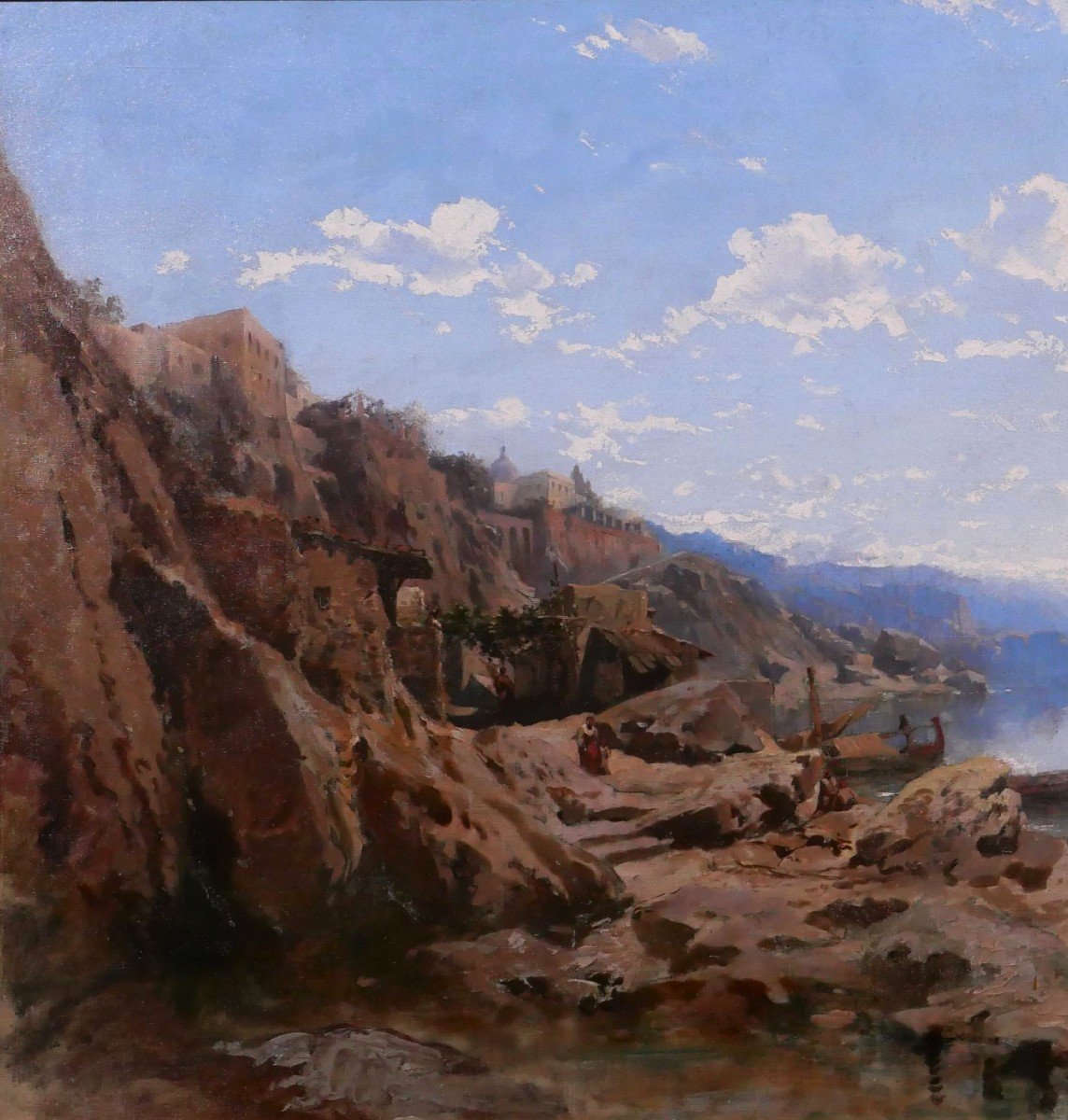 Jean-Louis Lachaume de Gavaux, dit Chéret, 1820-1882, Italie, l'ile d'Ischia, vers 1855-60-photo-3