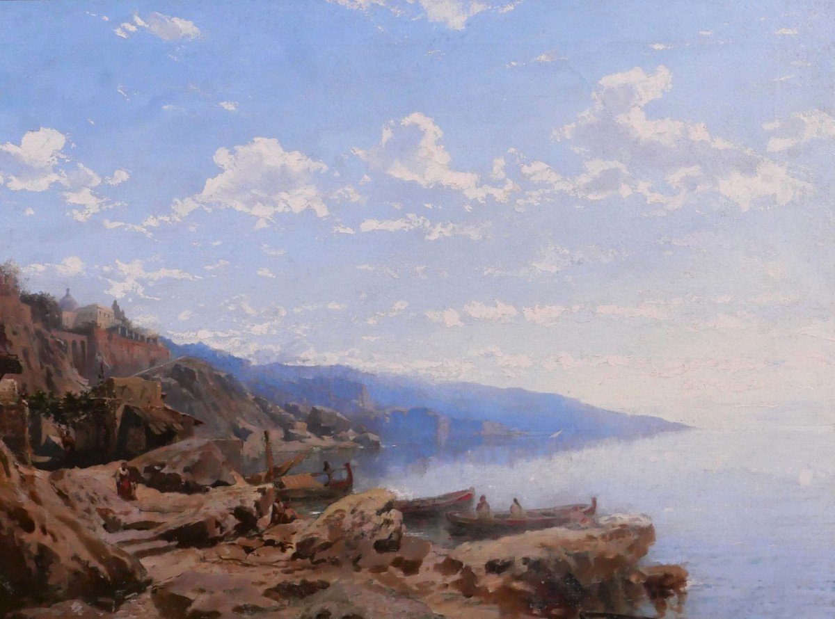 Jean-Louis Lachaume de Gavaux, dit Chéret, 1820-1882, Italie, l'ile d'Ischia, vers 1855-60-photo-2