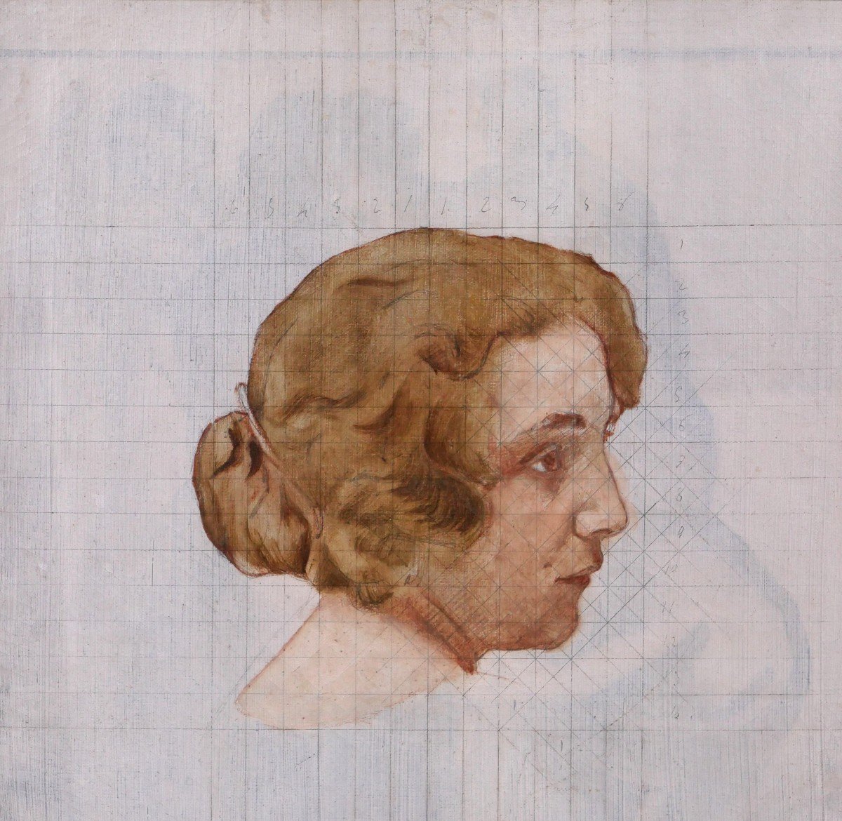  Gaston La Touche 1854-1913 Portrait Of A Woman, Study, Painting, Circa 1900-photo-3