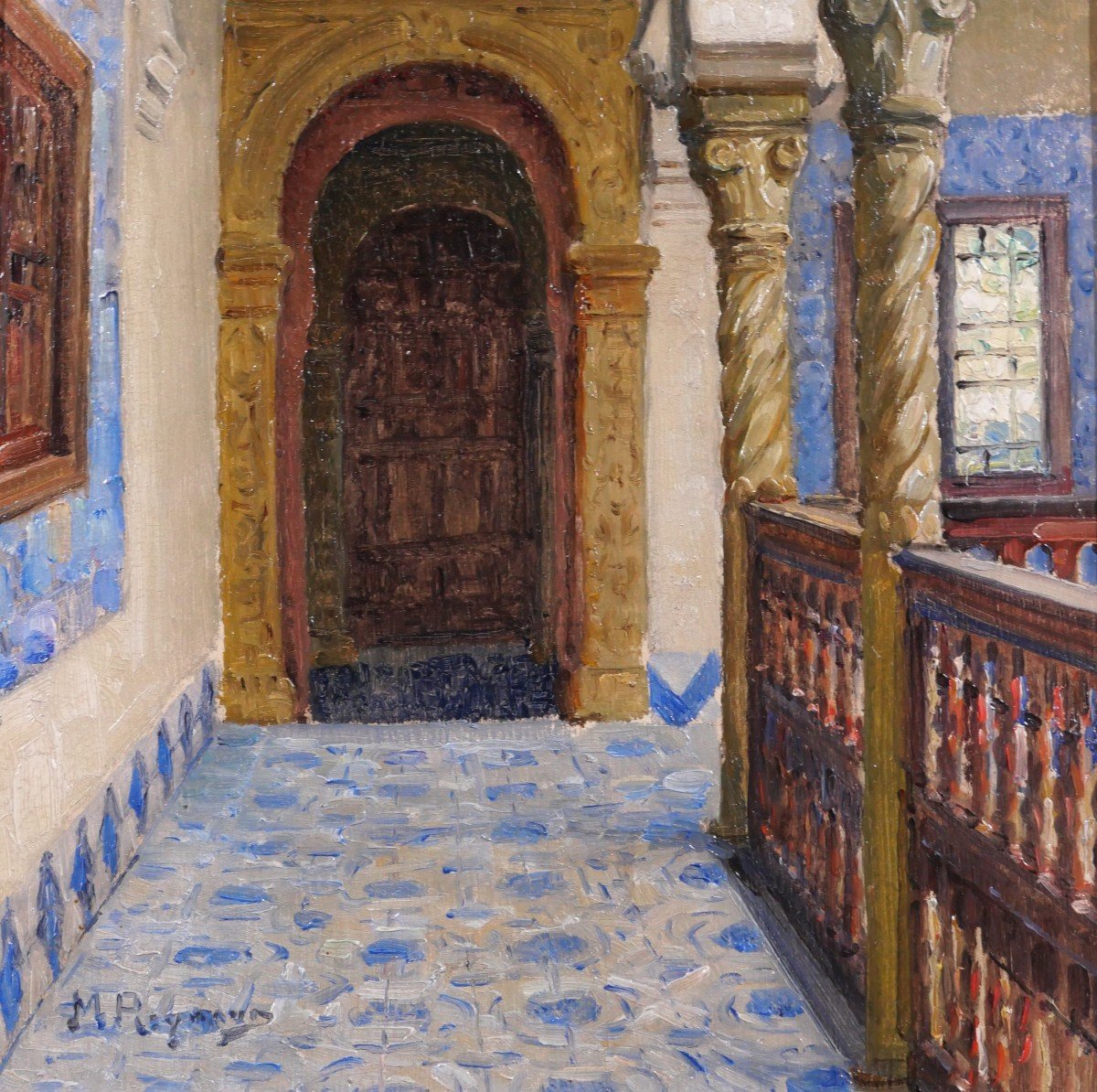 Marius Reynaud 1860-1935 Algérie, Alger, vue de la villa Abd-el-Tif, tableau, 1910-20-photo-4