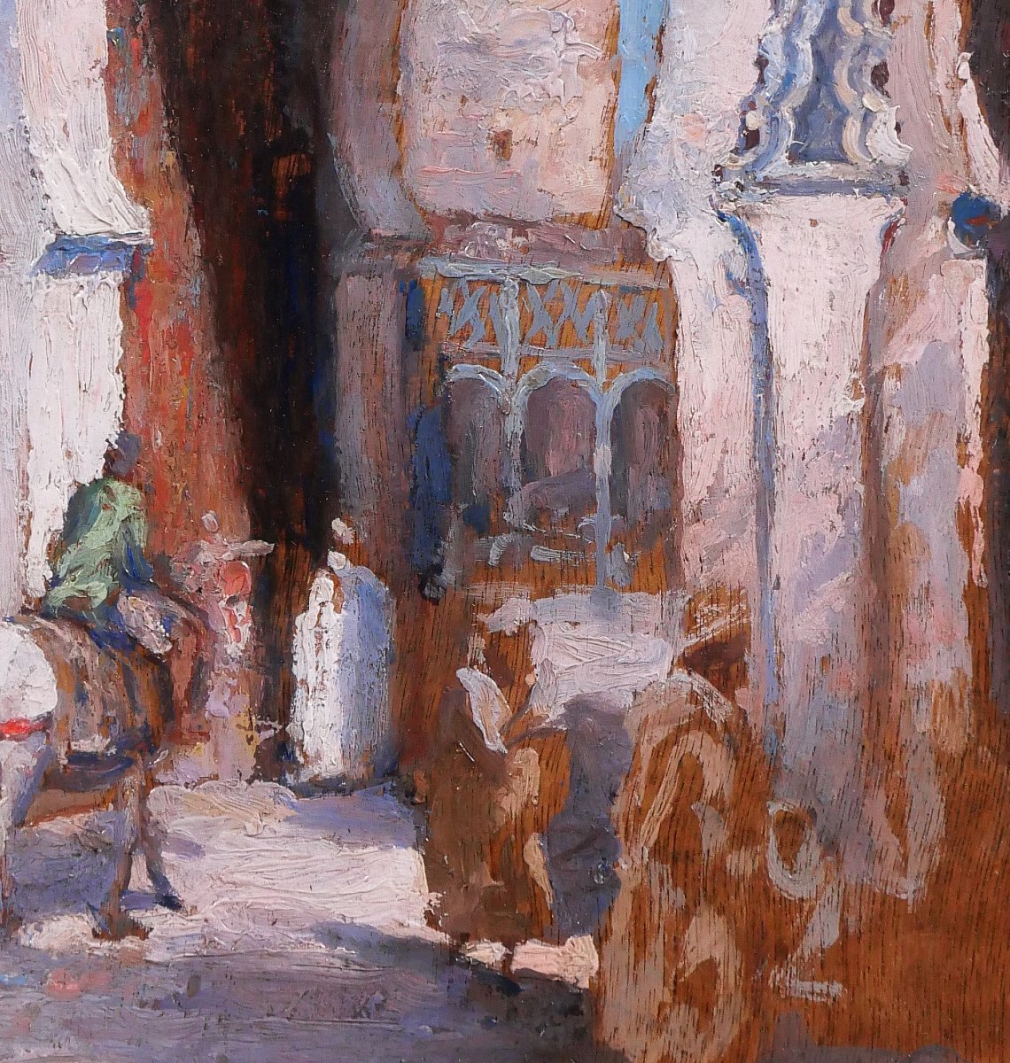 Henri Pontoy (attributed To) 1888-1968 Morocco, Fez, Landscape Painting Orientalism Orientalist-photo-3