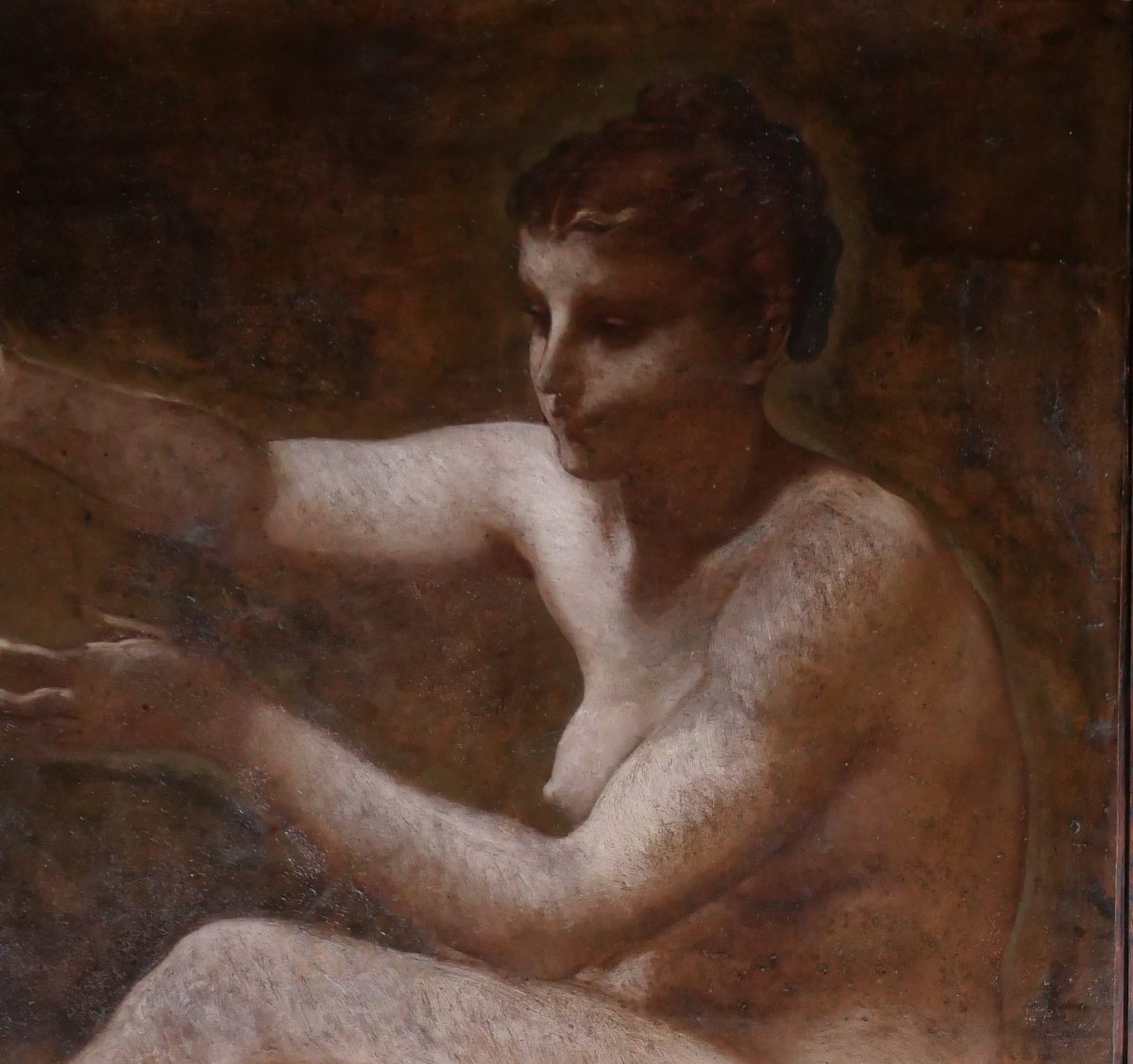 Pierre-victor Galland 1822-1892 Study Of A Woman, Project For Paris 8th Town Hall, Portrait Impressionism-photo-4