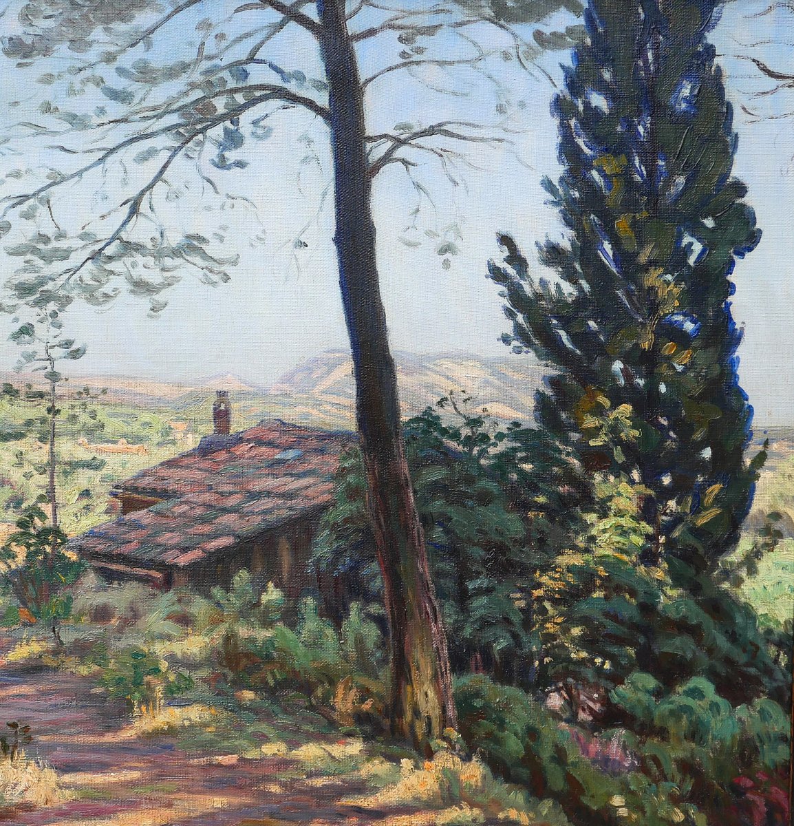 Charles Guilloux 1866-1946 Landscape Of Provence, Painting, Circa 1910-15 Impressionism-photo-4