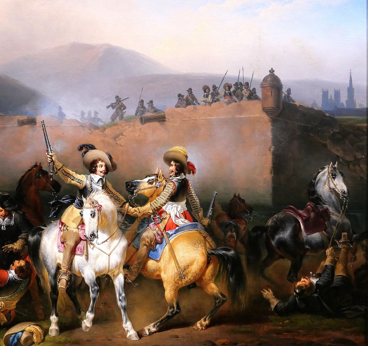 Hippolyte Lecomte 1781-1857 Cinq-mars, The Duel, Troubadour Painting, 1832, Vigny Romanticism-photo-2
