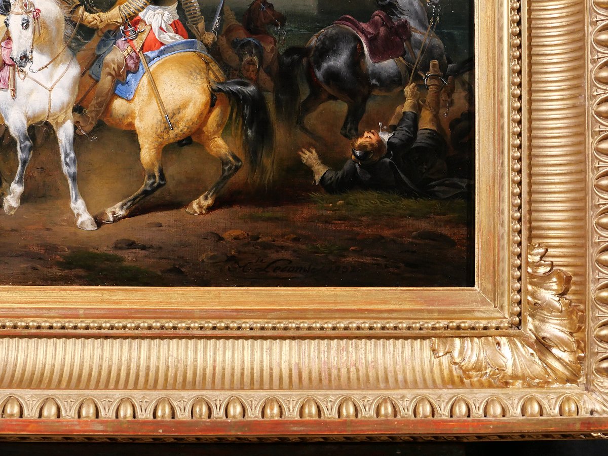Hippolyte Lecomte 1781-1857 Cinq-mars, The Duel, Troubadour Painting, 1832, Vigny Romanticism-photo-5