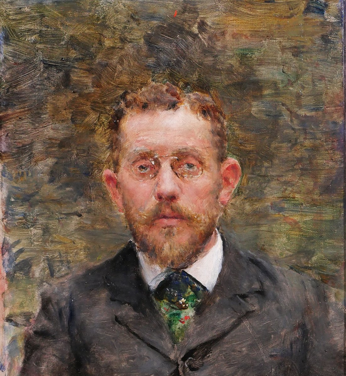 Georges Moreau De Tours 1848-1901 Portrait Of Doctor Critzman, Painting Circa 1880-90 Man-photo-3