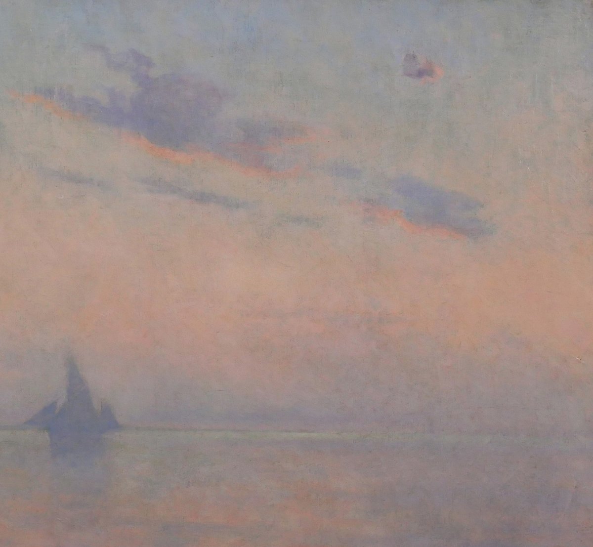 Maurice ORLIAC 1858-1934 Etude de ciel sur la mer tableau 1926 paysage impressionnisme Nantes-photo-2