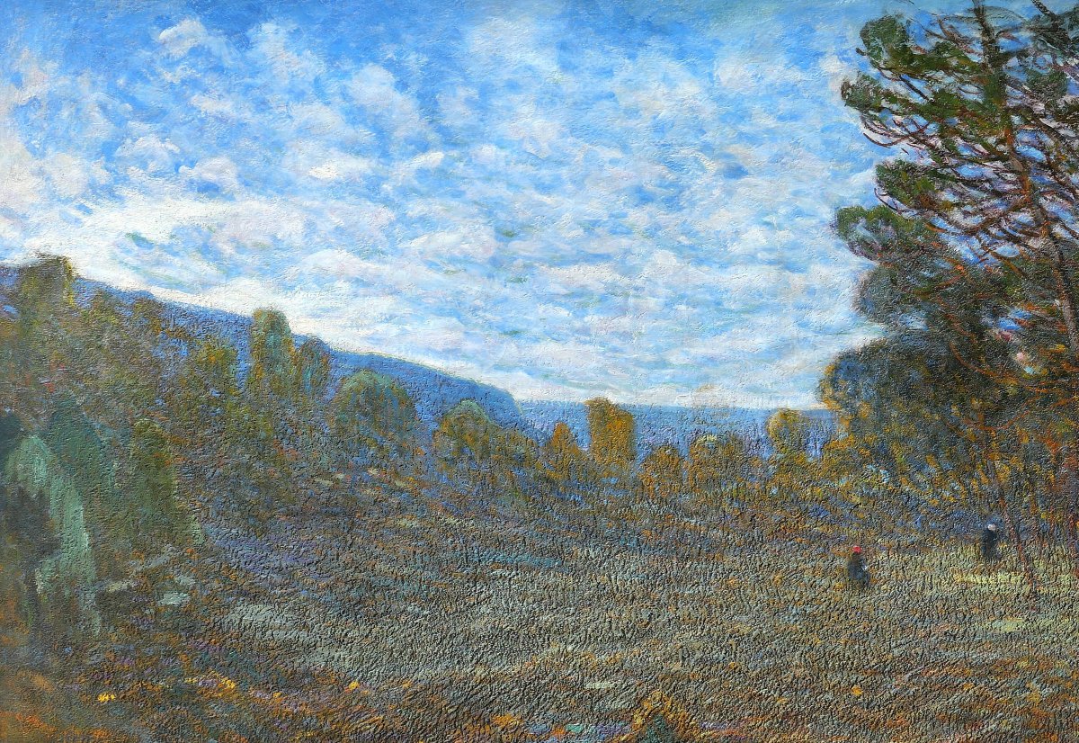Julien Calvé, Pauillac, Landscape Of The Médoc Moorland At Peyblancan Painting Salon 1924 Bordeaux-photo-1