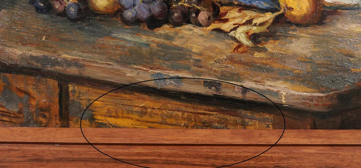 Bernard De Pooter 1883-1970 Still Life With Fruit And Objects, Painting, 1929, Belgium-photo-5