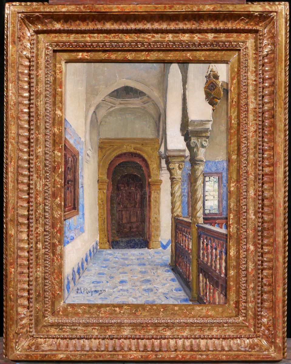 Marius Reynaud 1860-1935 Algérie, Alger, vue de la villa Abd-el-Tif, tableau, 1910-20-photo-2