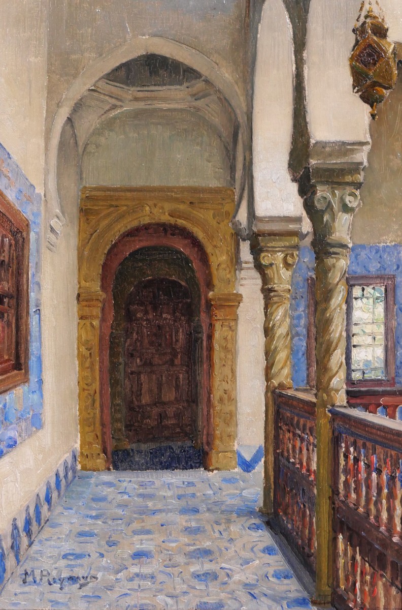 Marius Reynaud 1860-1935 Algérie, Alger, vue de la villa Abd-el-Tif, tableau, 1910-20