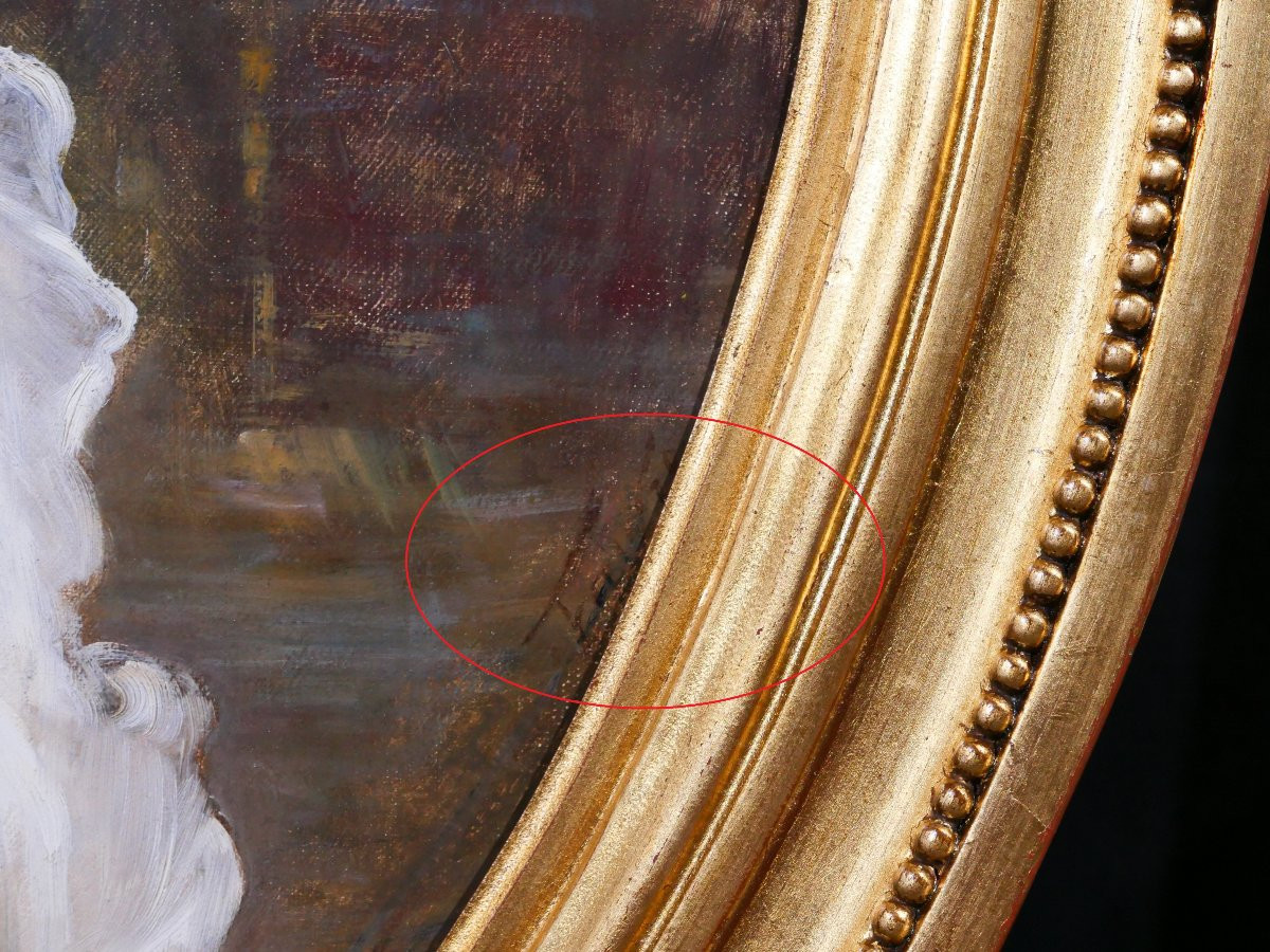 Tony Faivre 1830-1905 Portrait Of Charlotte Corday, Painting, Circa 1870-80 Revolution Royal King-photo-2