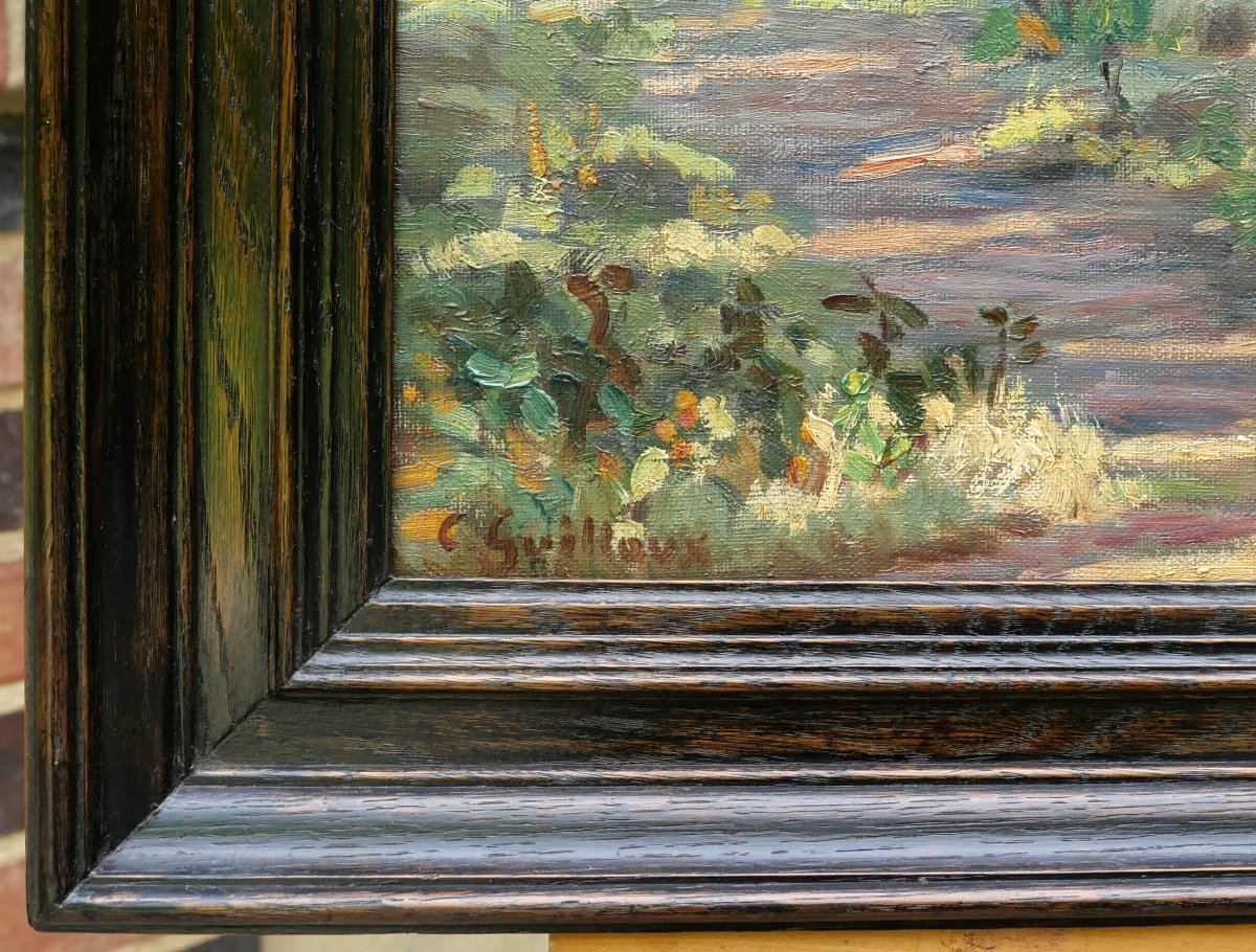 Charles GUILLOUX 1866-1946 Paysage de Provence, tableau, vers 1910-15 impressionnisme-photo-5