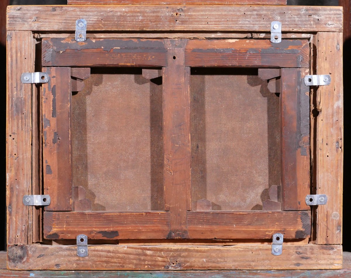 Pierre-Hen﻿ri de Valenciennes (attribué à) 1750-1819 Paysage aux baigneurs, tableau, homme nu-photo-5