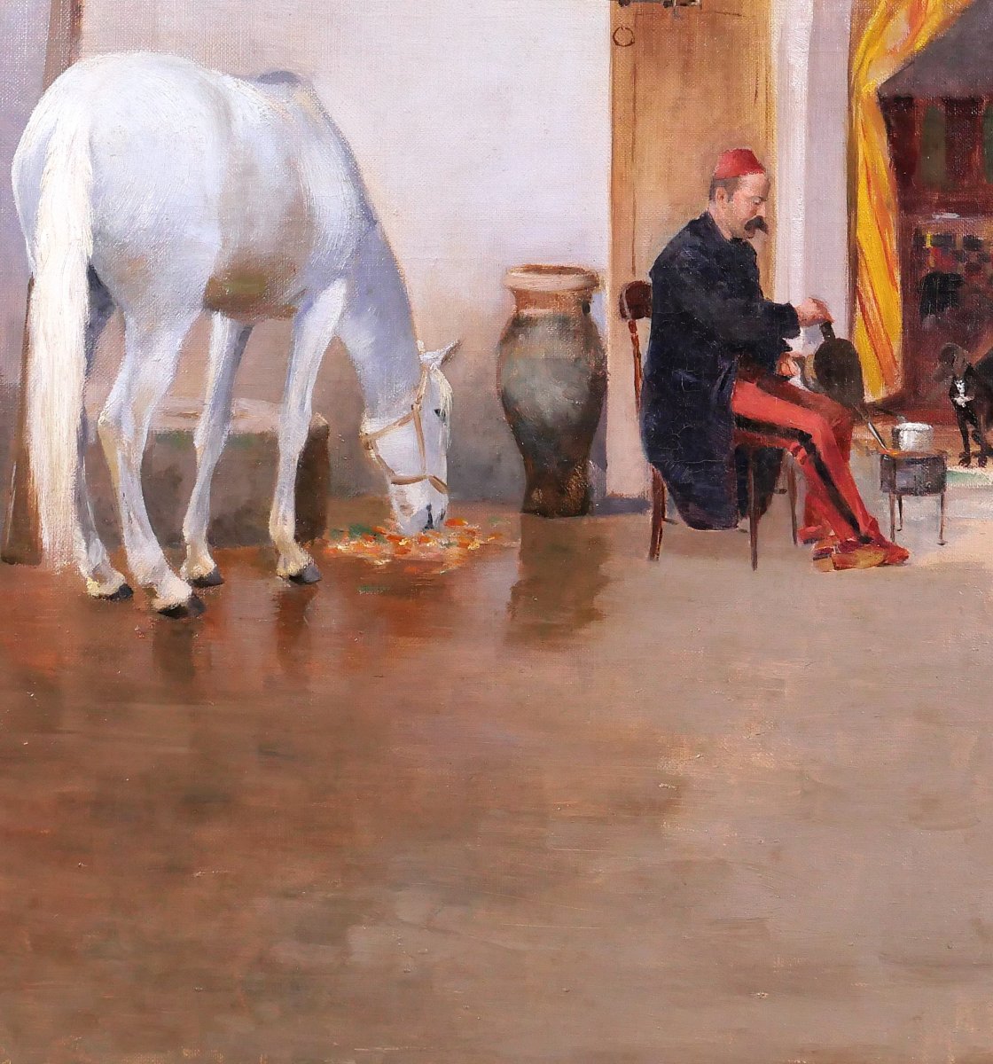 Maurice Romberg De Vaucorbeil 1862-1943 Meknès, Fernand Linarès, Painting 1888 Militaria -photo-4