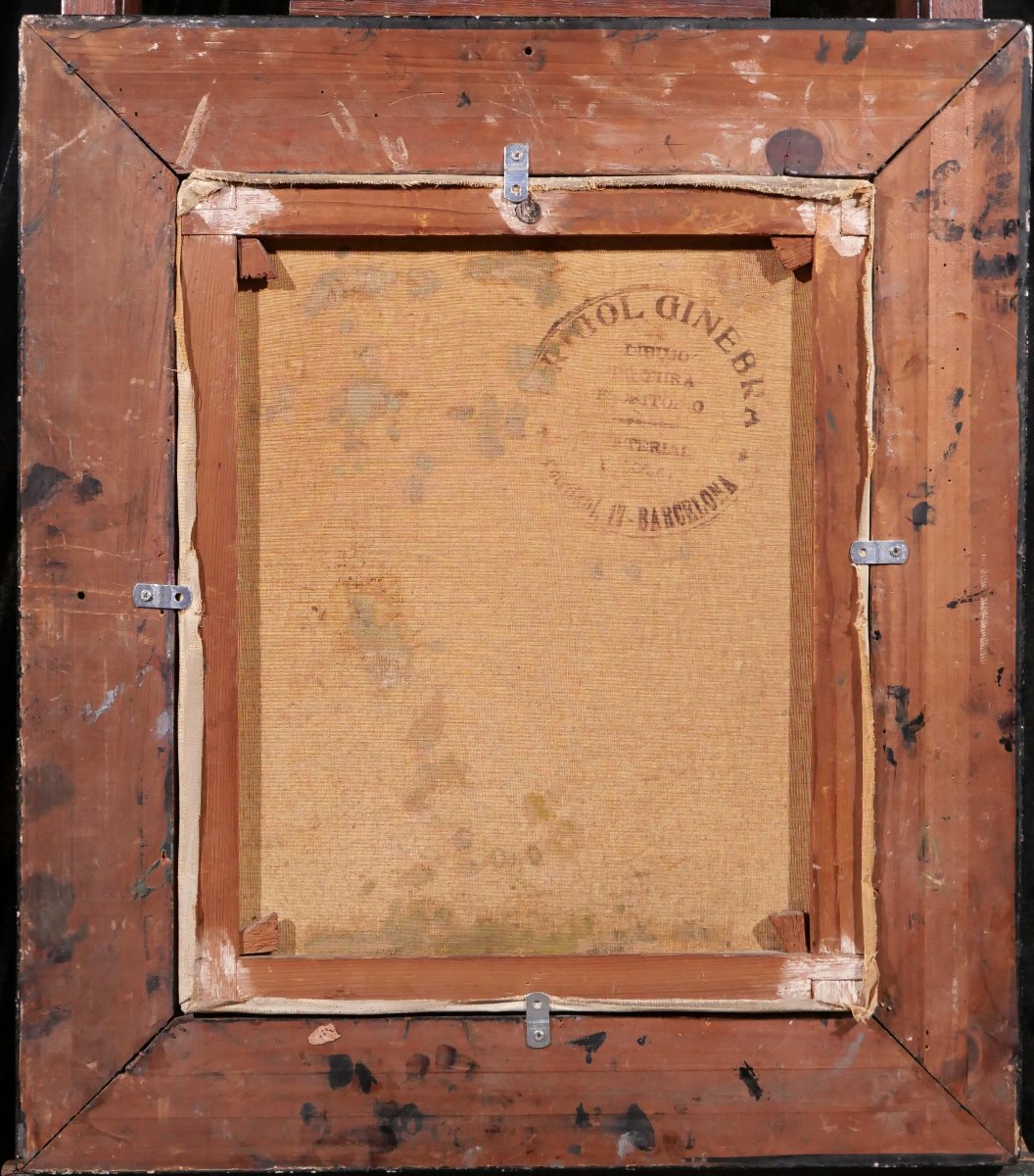 Juan Soler Puig 1906-1984 Portrait Of A Man, Painting Nonell Spain Barcelona Catalan Modernism-photo-2