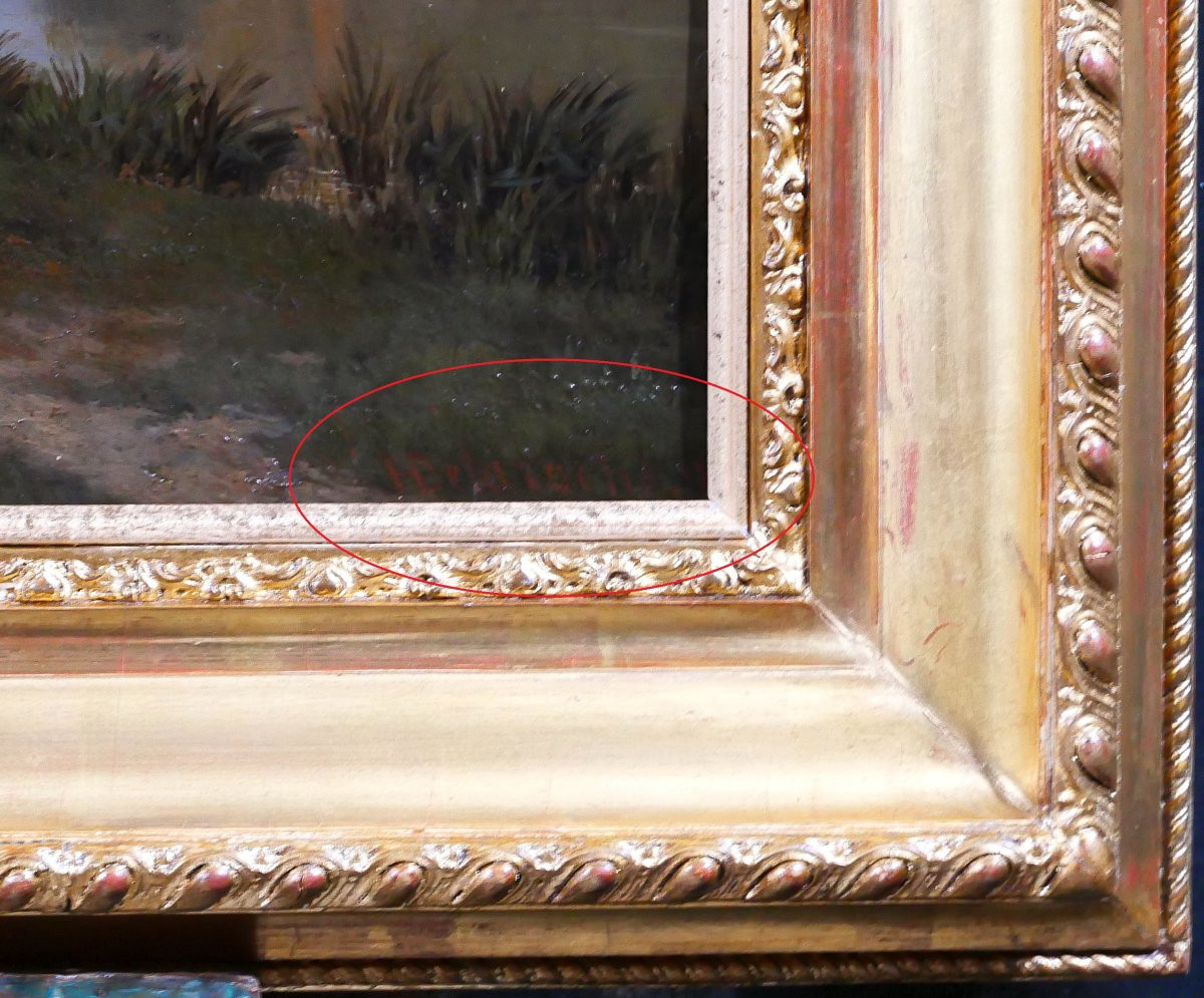 Honoré Gaspard Delaroche 1804-1871 Asnières-sur-Seine, paysage, tableau Salon 1850 romantisme-photo-5