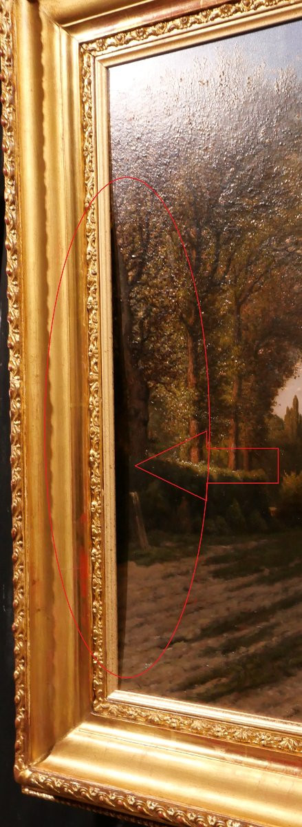 Honoré Gaspard Delaroche 1804-1871 Asnières-sur-Seine, paysage, tableau Salon 1850 romantisme-photo-7