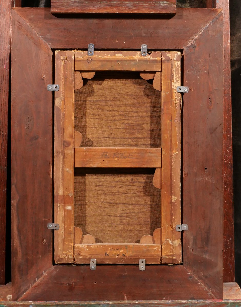 Théodule Ribot 1823-1891 Portrait d'homme barbu, tableau vieillard réalisme Courbet barbe-photo-2